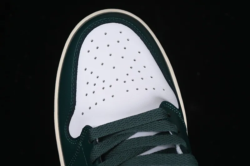 All categories Air Jordan Jordan series basketball shoes Air Jordan 1 Mid Air Jordan 1 Mid "Oxidized Green" AJ1 Joe 1 white and green color Zhongbang basketball shoes BQ6472-133